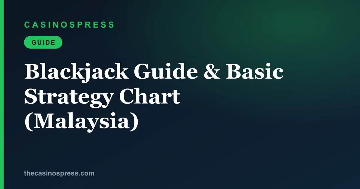 Blackjack guide and basic strategy chart for Malaysian players