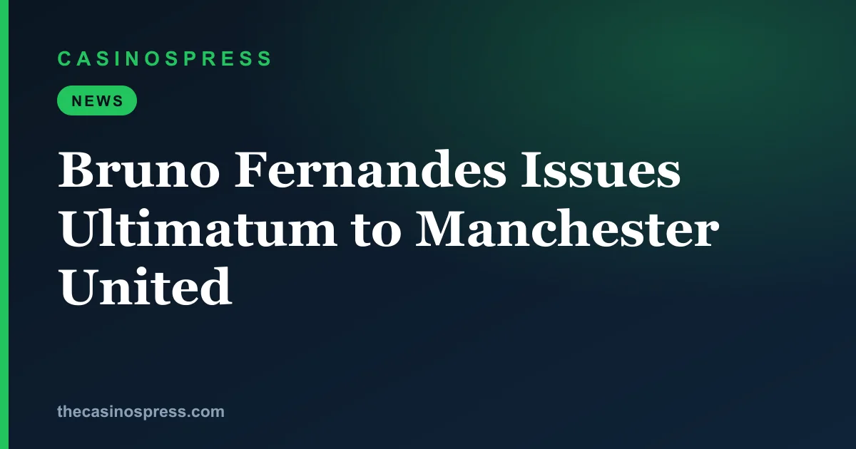 Bruno Fernandes Issues Ultimatum to Manchester United