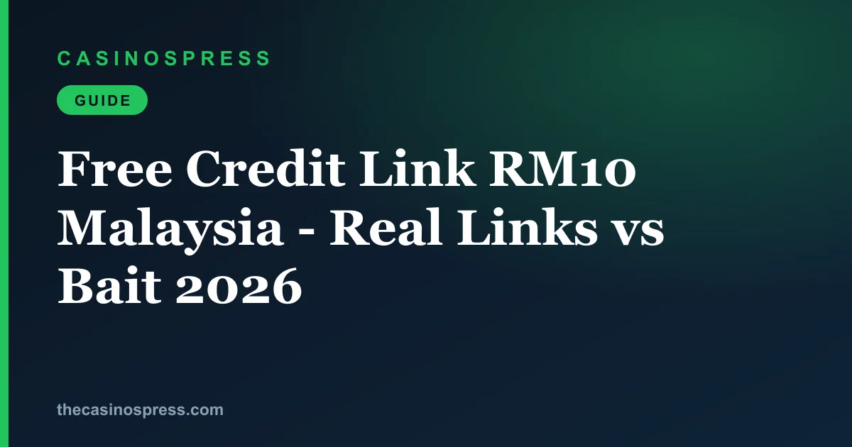 Free credit link RM10 Malaysia: which claim links are real