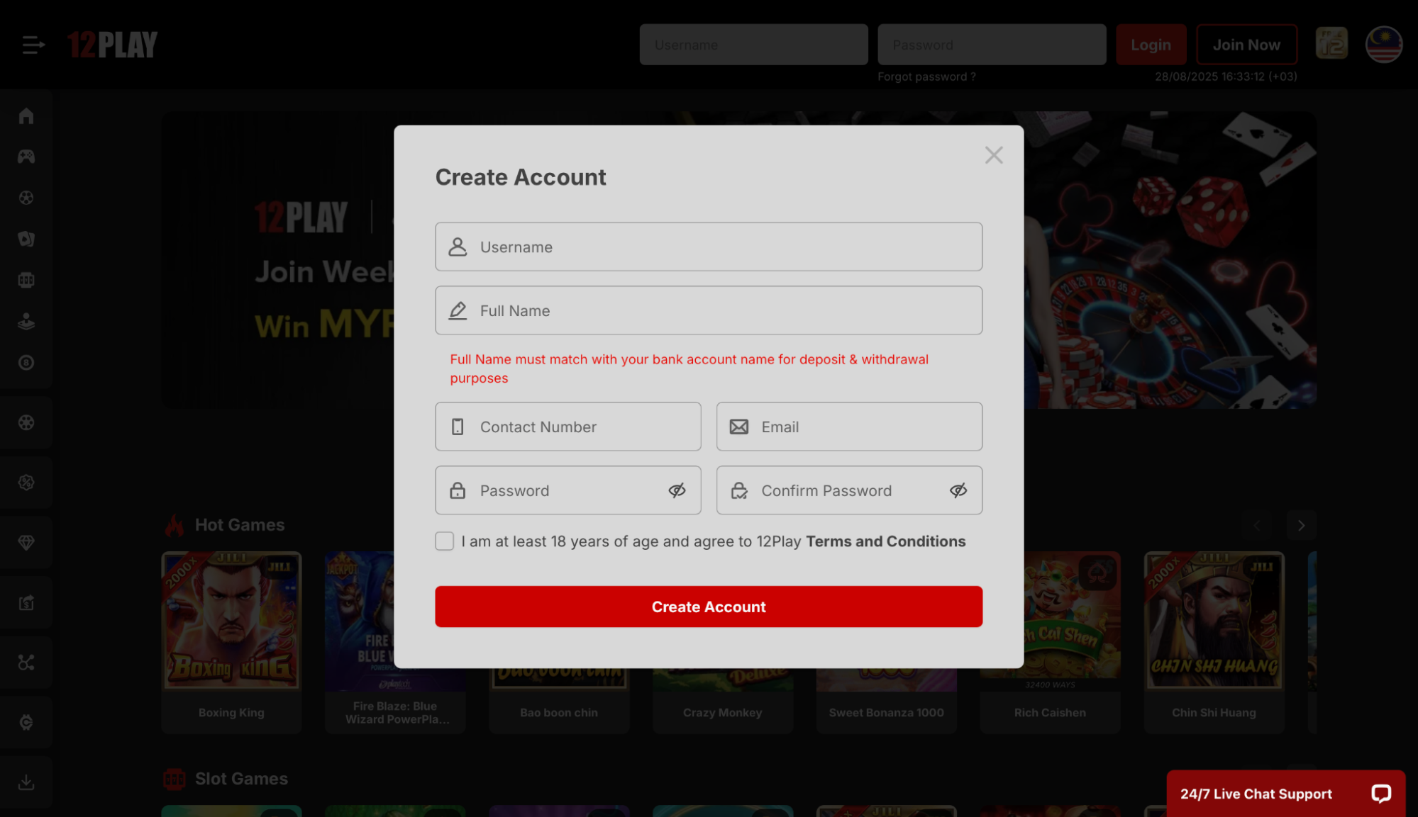 How to Sign Up at 12Play