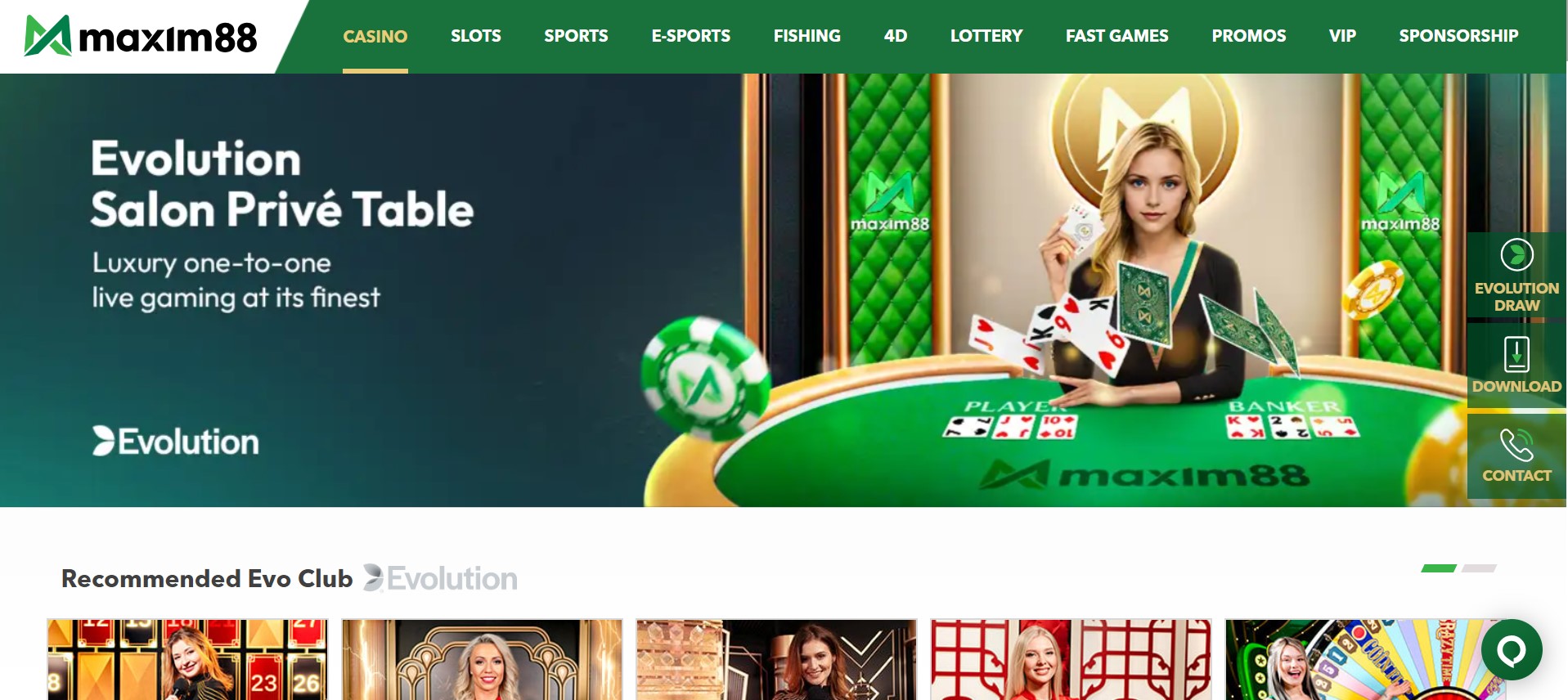 maxim88 live blackjack